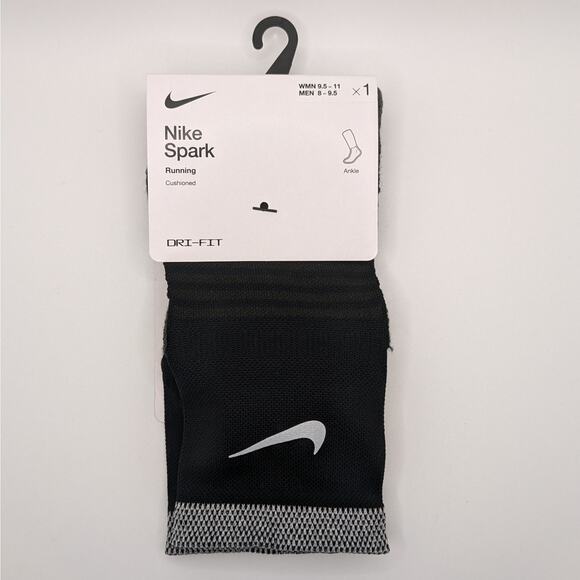 Nike Dri-Fit Spark Cushioned Ankle Running Socks - W (9.5-11) M (8-9.5) - Picture 1 of 4